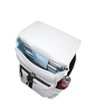 PIQUADRO CORNER SPECIALE GOMMATO Mochila para portátil con tapa enrollable blanco - Mochilas para portátil - 6