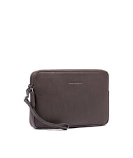 PIQUADRO BLACK SQUARE Bolso de mano de piel para hombre con correa de mu&ntilde;eca MORO - Fundas para tablet & Organizer - 2