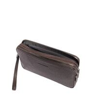 PIQUADRO BLACK SQUARE Bolso de mano de piel para hombre con correa de mu&ntilde;eca MORO - Fundas para tablet & Organizer - 5