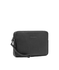 PIQUADRO BLACK SQUARE Bolso de mano de piel para hombre con correa de muñeca - Fundas para tablet & Organizer