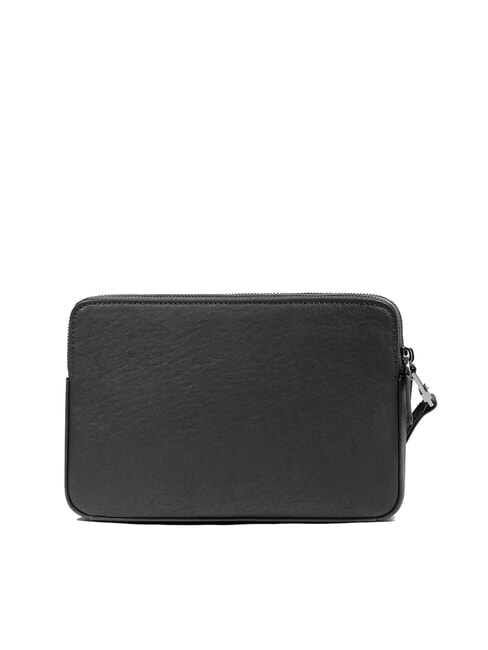BLACK SQUARE Bolso de mano de piel para hombre con correa de muñeca negro - Fundas para tablet & Organizer