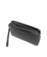 PIQUADRO BLACK SQUARE Bolso de mano de piel para hombre con correa de muñeca negro - Fundas para tablet & Organizer - 5