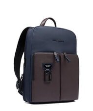 PIQUADRO HARPER Mochila para portátil de 14", expandible azul/marrón oscuro - Mochilas para portátil - 2