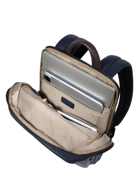 HARPER Mochila para portátil de 14", expandible azul/marrón oscuro - Mochilas para portátil