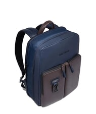 PIQUADRO HARPER Mochila para portátil de 14", expandible azul/marrón oscuro - Mochilas para portátil - 6