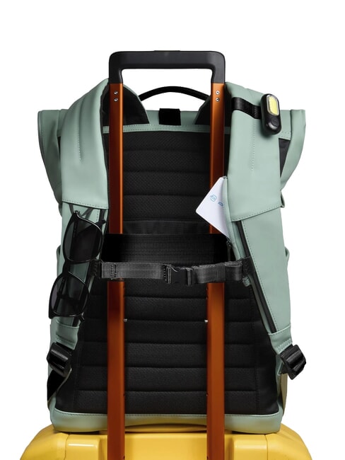 CORNER SPECIALE GOMMATO Mochila enrollable para portátil de 15,6" VERDE - Mochilas para portátil