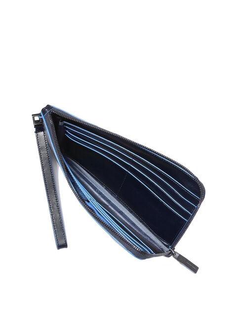 BLUE SQUARE Tarjetero de piel para hombre azul - Carteras Hombre