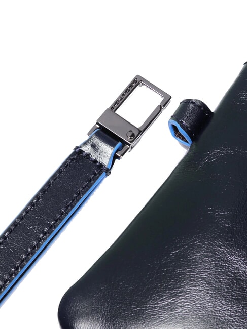 BLUE SQUARE Tarjetero de piel para hombre azul - Carteras Hombre