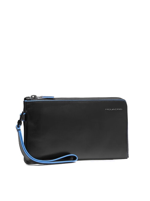 BLUE SQUARE Tarjetero de piel para hombre negro - Carteras Hombre