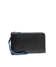 PIQUADRO BLUE SQUARE Tarjetero de piel para hombre negro - Carteras Hombre - 2