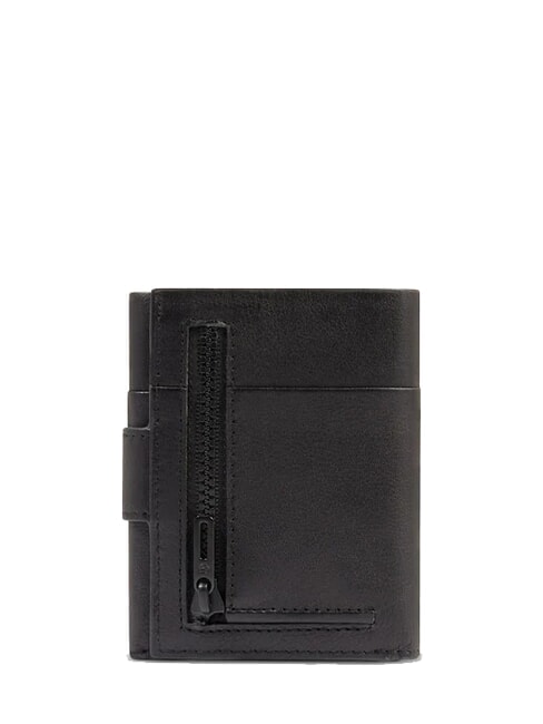 HARPER Cartera compacta de cuero negro - Carteras Hombre