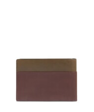 PIQUADRO HARPER Cartera con monedero, en piel verde / marr&oacute;n oscuro - Carteras Hombre - 3