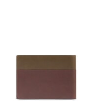 PIQUADRO HARPER Cartera de cuero para hombre verde / marr&oacute;n oscuro - Carteras Hombre - 3