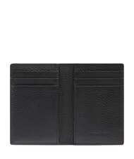 PIQUADRO MODUS SPECIALE Cartera de cuero martillado negro - Carteras Hombre - 2