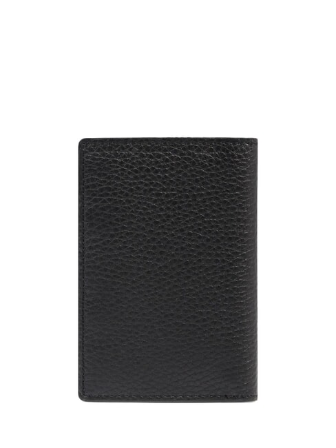 MODUS SPECIALE Cartera de cuero martillado negro - Carteras Hombre