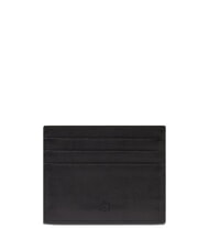 PIQUADRO HARPER Tarjetero plano de cuero negro - Carteras Hombre - 2