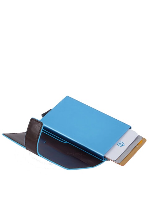 BLUE SQUARE Cartera de cuero para tarjetas CAOBA - Carteras Hombre