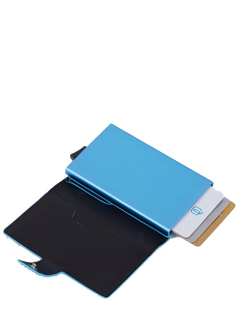 BLUE SQUARE Cartera de cuero para tarjetas negro - Carteras Hombre