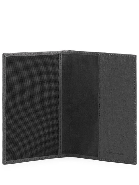 BLACK SQUARE Porta pasaporte de cuero negro - Carteras Hombre