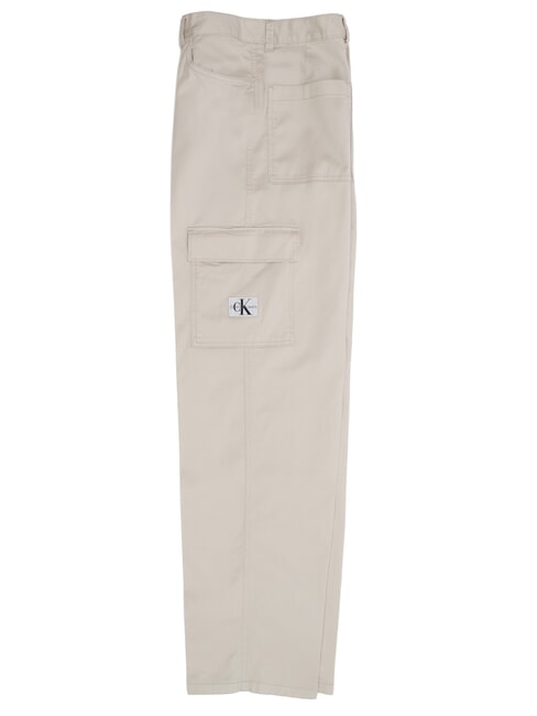 CK JEANS Pantalones cargo de algodón elástico cáscara de huevo - Pantalones de mujer