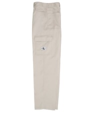 CALVIN KLEIN CK JEANS Pantalones cargo de algodón elástico cáscara de huevo - Pantalones de mujer - 3