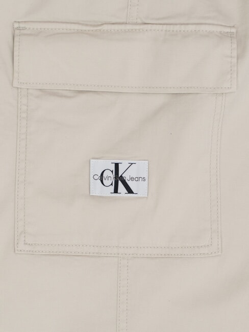 CK JEANS Pantalones cargo de algodón elástico cáscara de huevo - Pantalones de mujer