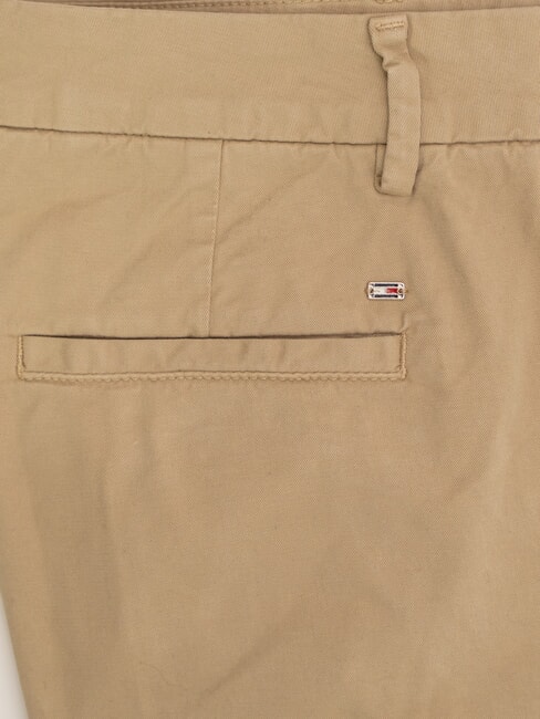 TH Pantalones de algod&oacute;n el&aacute;stico beige - Pantalones de mujer