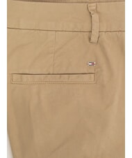 TOMMY HILFIGER TH Pantalones de algodón elástico beige - Pantalones de mujer - 4