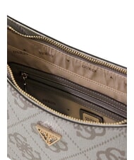 GUESS NOELLE 2 Bolso de hombro con estampado del logotipo 4G logotipo de color topo oscuro - Bolsos Mujer - 6