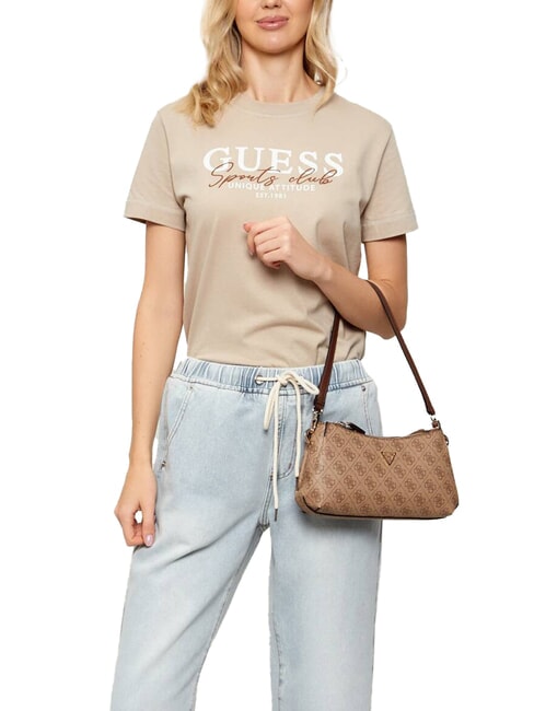 NOELLE 2 Bolso de hombro, bolso bandolera logotipo de café con leche / marrón - Bolsos Mujer