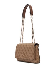 GUESS NOELLE 2 Bolso convertible con solapa logotipo de café con leche / marrón - Bolsos Mujer - 2