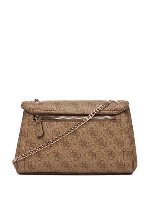 NOELLE 2 Bolso convertible con solapa logotipo de café con leche / marrón - Bolsos Mujer