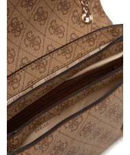 GUESS NOELLE 2 Bolso convertible con solapa logotipo de café con leche / marrón - Bolsos Mujer - 6