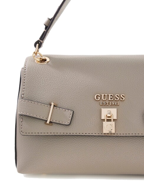 YESBA Bolso de hombro con solapa, bolso bandolera marrón oscuro - Bolsos Mujer