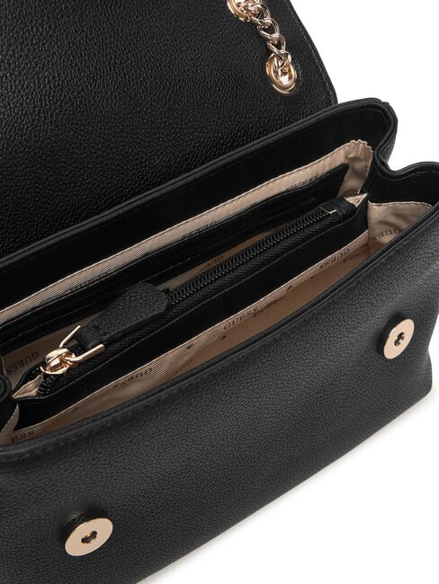 YESBA Bolso de hombro con solapa, bolso bandolera NEGRO - Bolsos Mujer