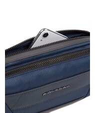 PIQUADRO TRAKAI Ri&ntilde;onera de piel y tejido azul - Ri&ntilde;oneras - 2