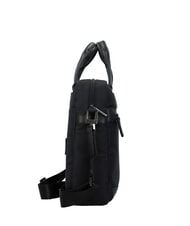 PIQUADRO TRAKAI Maletín de piel y tela para portátil de 14" negro - Maletines de Trabajo - 3