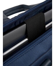 PIQUADRO TRAKAI Malet&iacute;n de piel y tela para port&aacute;til de 14" azul - Maletines de Trabajo - 5