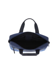 PIQUADRO TRAKAI Malet&iacute;n de piel y tela para port&aacute;til de 14" azul - Maletines de Trabajo - 6