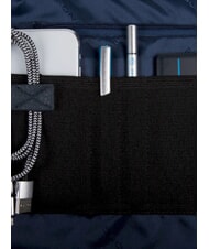 PIQUADRO TRAKAI Malet&iacute;n de piel y tela para port&aacute;til de 14" azul - Maletines de Trabajo - 7