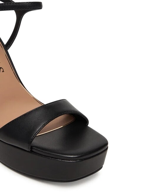 HENDORA Sandalias altas de piel con plataforma NEGRO - Zapatos Mujer