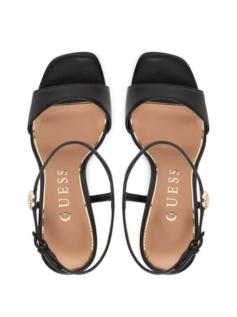 HENDORA Sandalias altas de piel con plataforma NEGRO - Zapatos Mujer