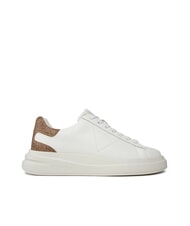 GUESS ELBA  Zapatillas blanco beis marr&oacute;n - Zapatos Hombre - 2