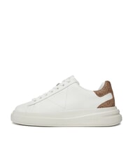 GUESS ELBA  Zapatillas blanco beis marr&oacute;n - Zapatos Hombre - 4