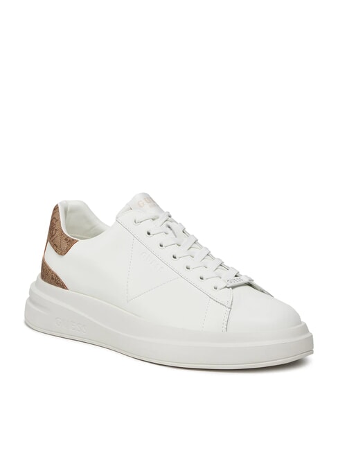 ELBA  Zapatillas blanco beis marr&oacute;n - Zapatos Hombre