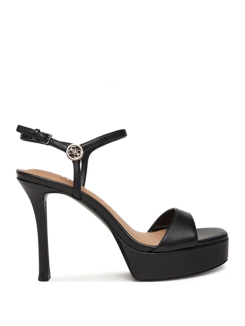 HENDORA Sandalias altas de piel con plataforma NEGRO - Zapatos Mujer