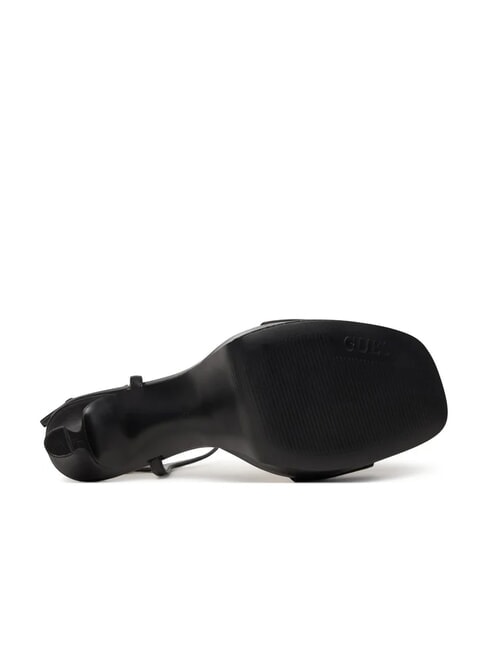 HENDORA Sandalias altas de piel con plataforma NEGRO - Zapatos Mujer