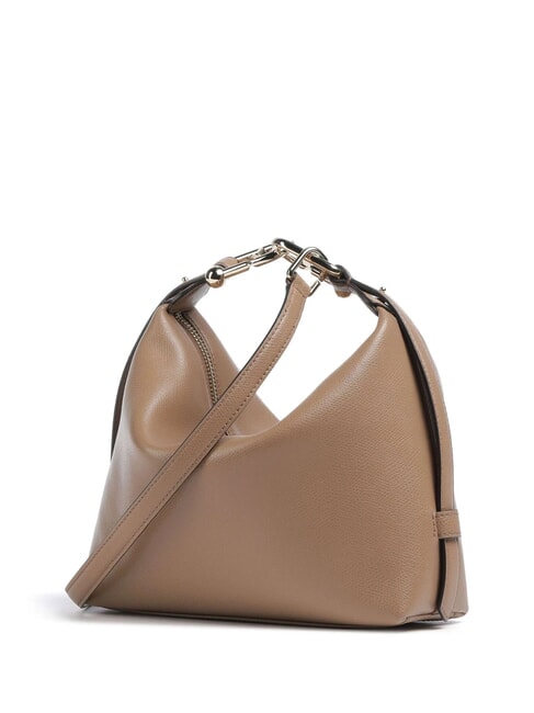 TONIE Bolso pequeño de piel con correa para el hombro caramelo - Bolsos Mujer