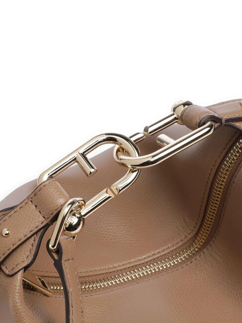 TONIE Bolso pequeño de piel con correa para el hombro caramelo - Bolsos Mujer