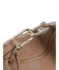 FURLA TONIE Bolso pequeño de piel con correa para el hombro caramelo - Bolsos Mujer - 3